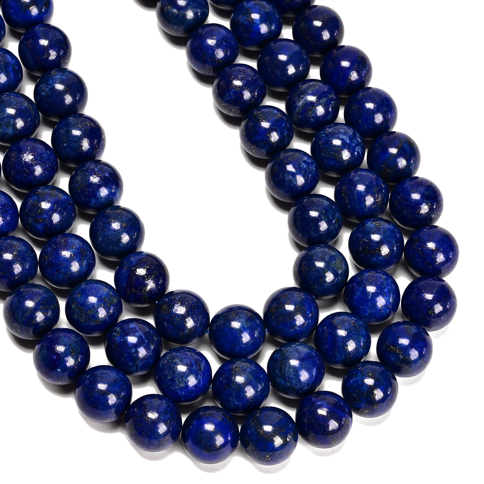 Lapis Lazuli Smooth Round Beads Size 14mm 16mm 18mm 20mm 15.5″ Strand