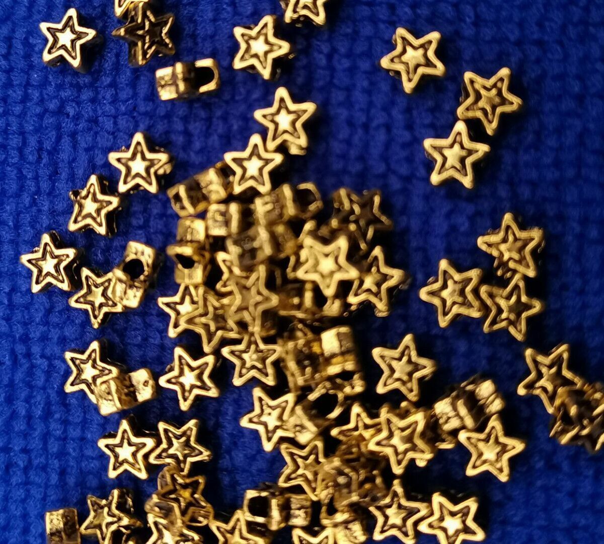 1000Pcs Antiqued Silver /Gold Metal Small Star Spacer Beads for Jewelry Making