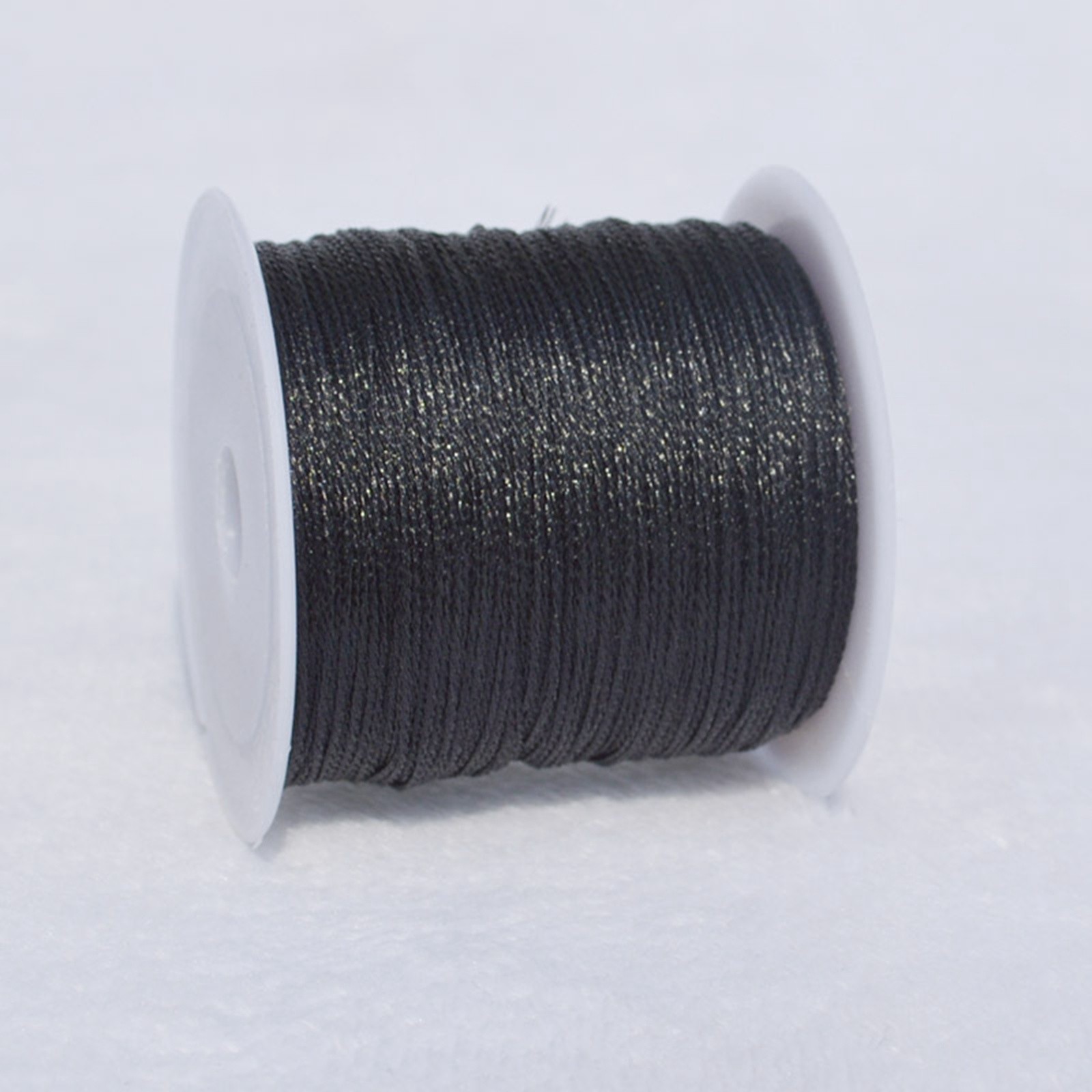 2 Spool Metallic Tinsel Cord Thread Beading Braided String Craft Jewelry