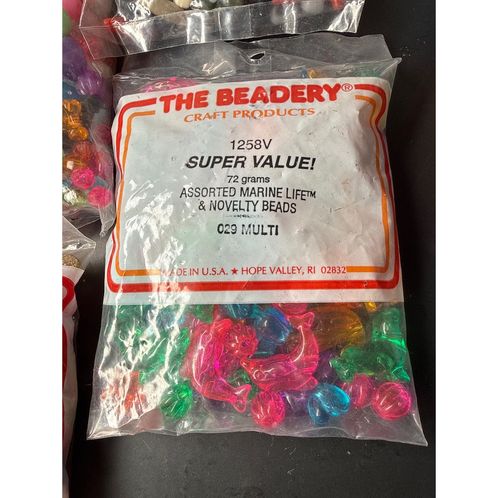 The Beadery Craft Products Mixed Bead Lot Pony Alphabet Safari Marine 6 Packs