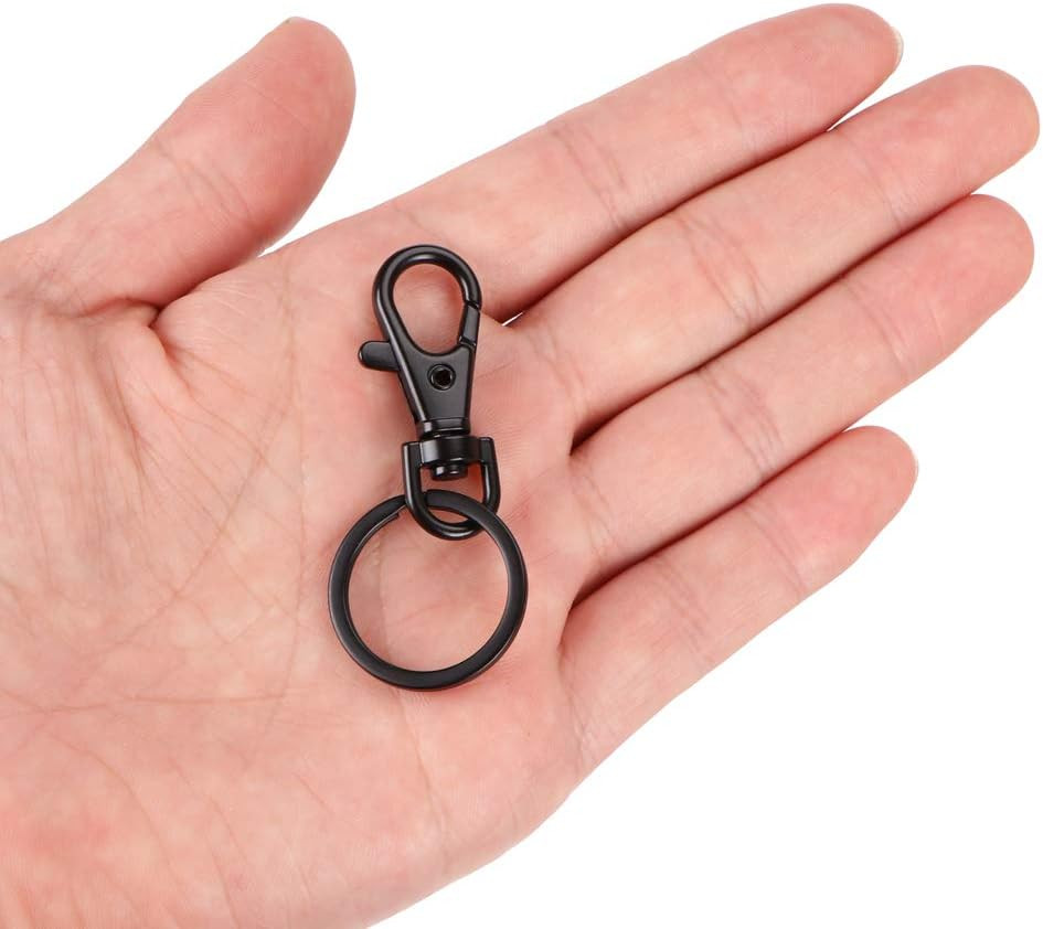 24pcs Metal Swivel Clasps Lanyard Snap Hook Premium Lobster Claw Clasp Keychain