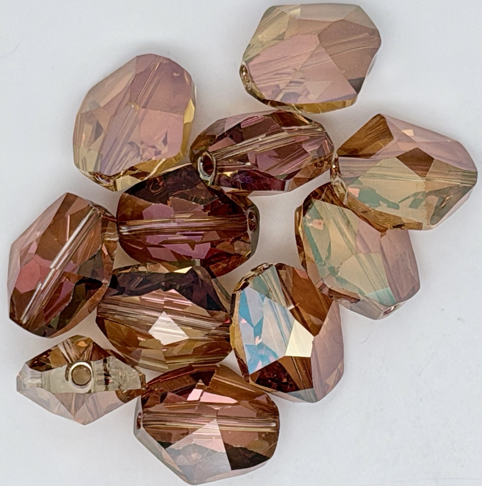 Swarovski 16mm Cosmic Pendant Faceted Crystal Bead In Copper Beading Crafts DIY