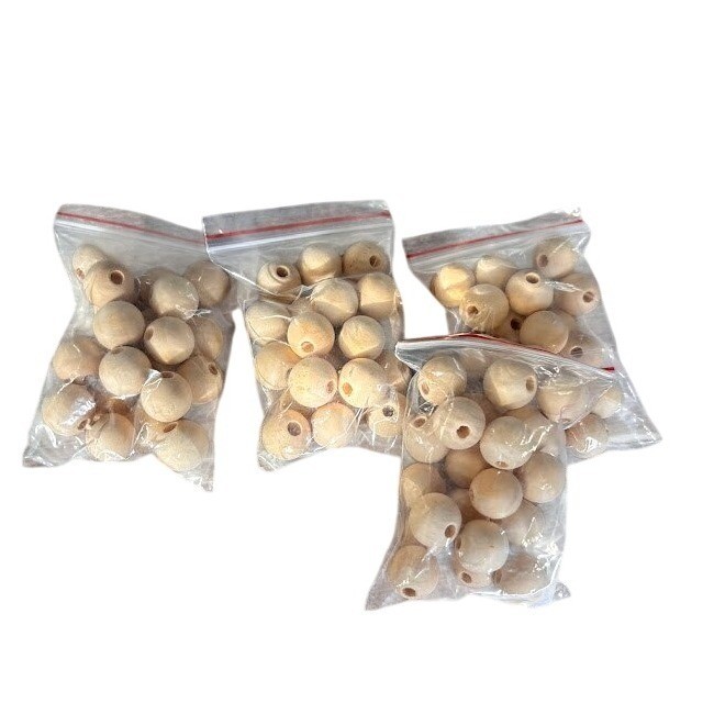 72 Natural Wood Beads For Crafts Jewelry Making DIY Projects