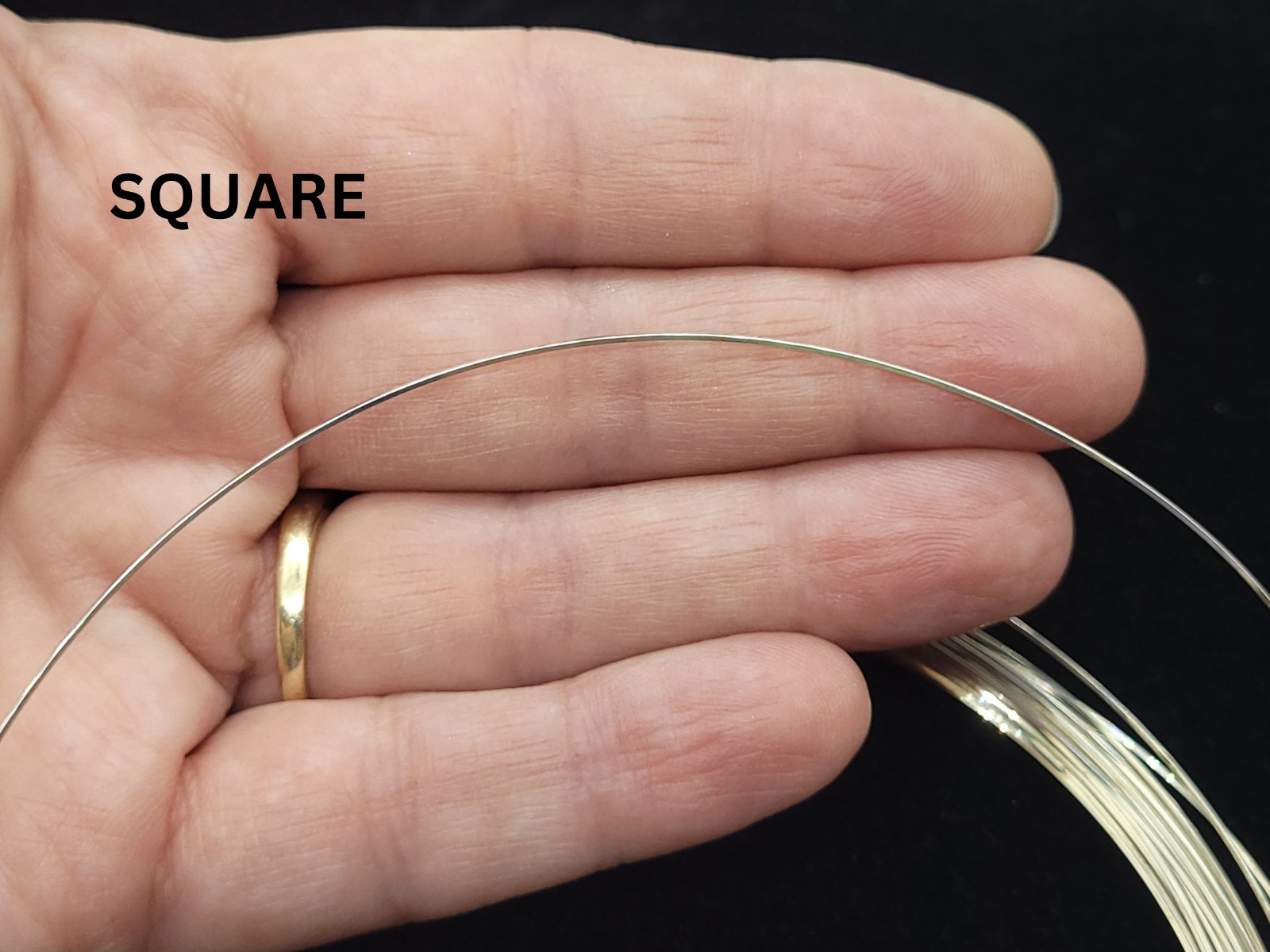 Sterling Silver Wire Half Round (22 Ga) or Square (24 Ga), Half Hard, 3ft or 1oz