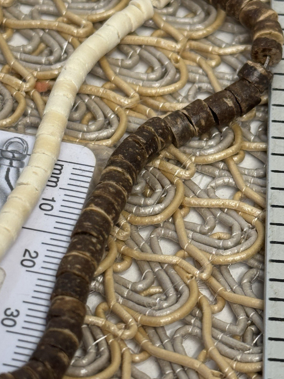 4 Strands Dark Brown Coconut Shell Heishi Plus Wood Beads 6mm Wood