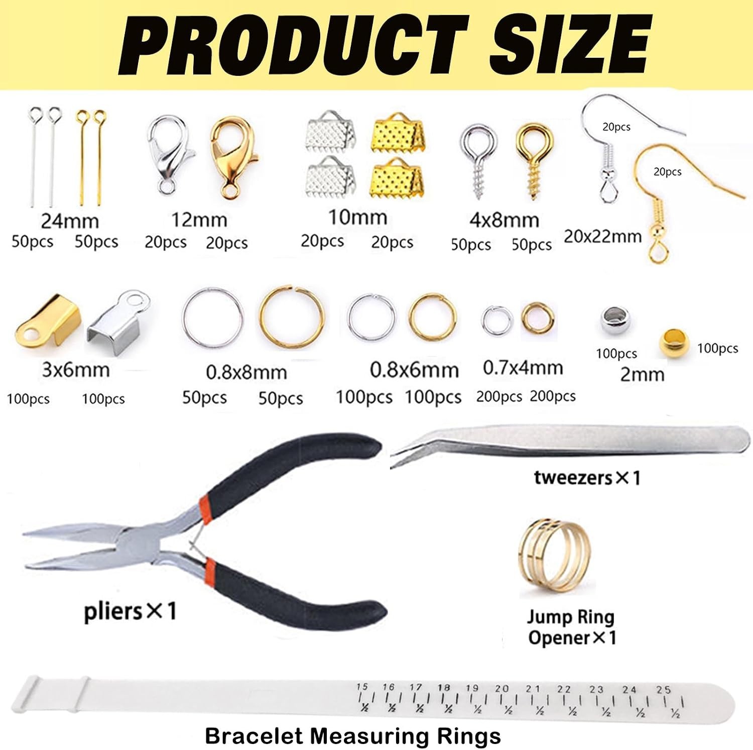 Jewelry Making Supplies Kit for Adults, Jewelry Repair Kit with Pliers, Findi…