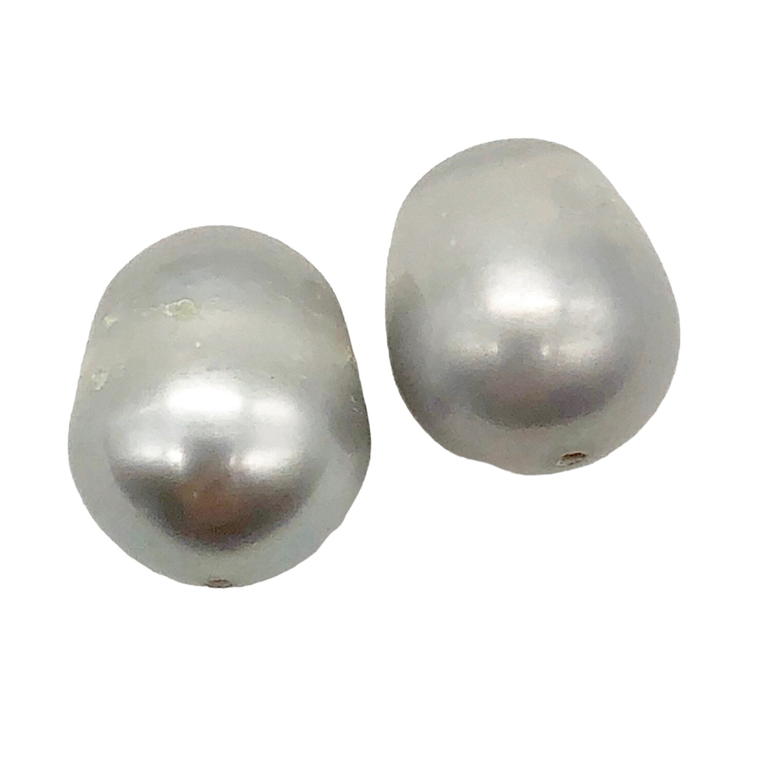 Beautiful Platinum Freshwater Pearls for Jewelry Making | 12-13mm | 2 Pearls |