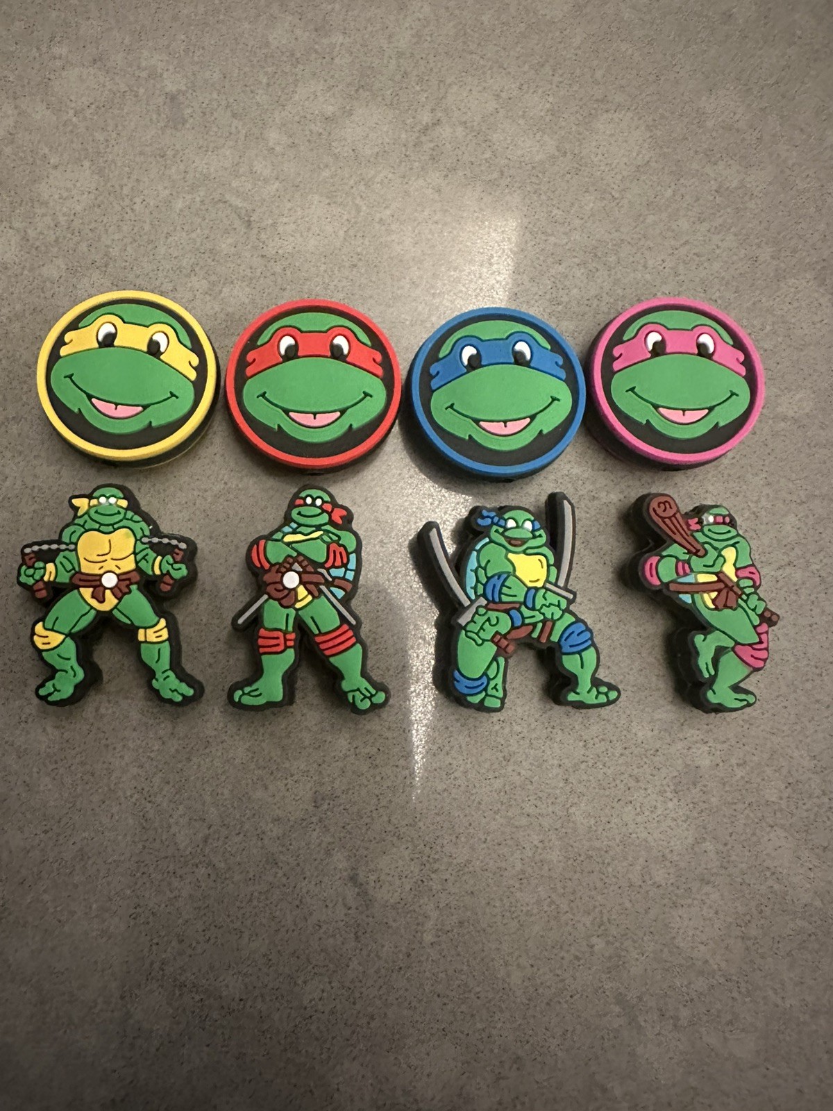 8 Pcs Fighting turtles Silicone Focal Beads for DIY Beadable Pens