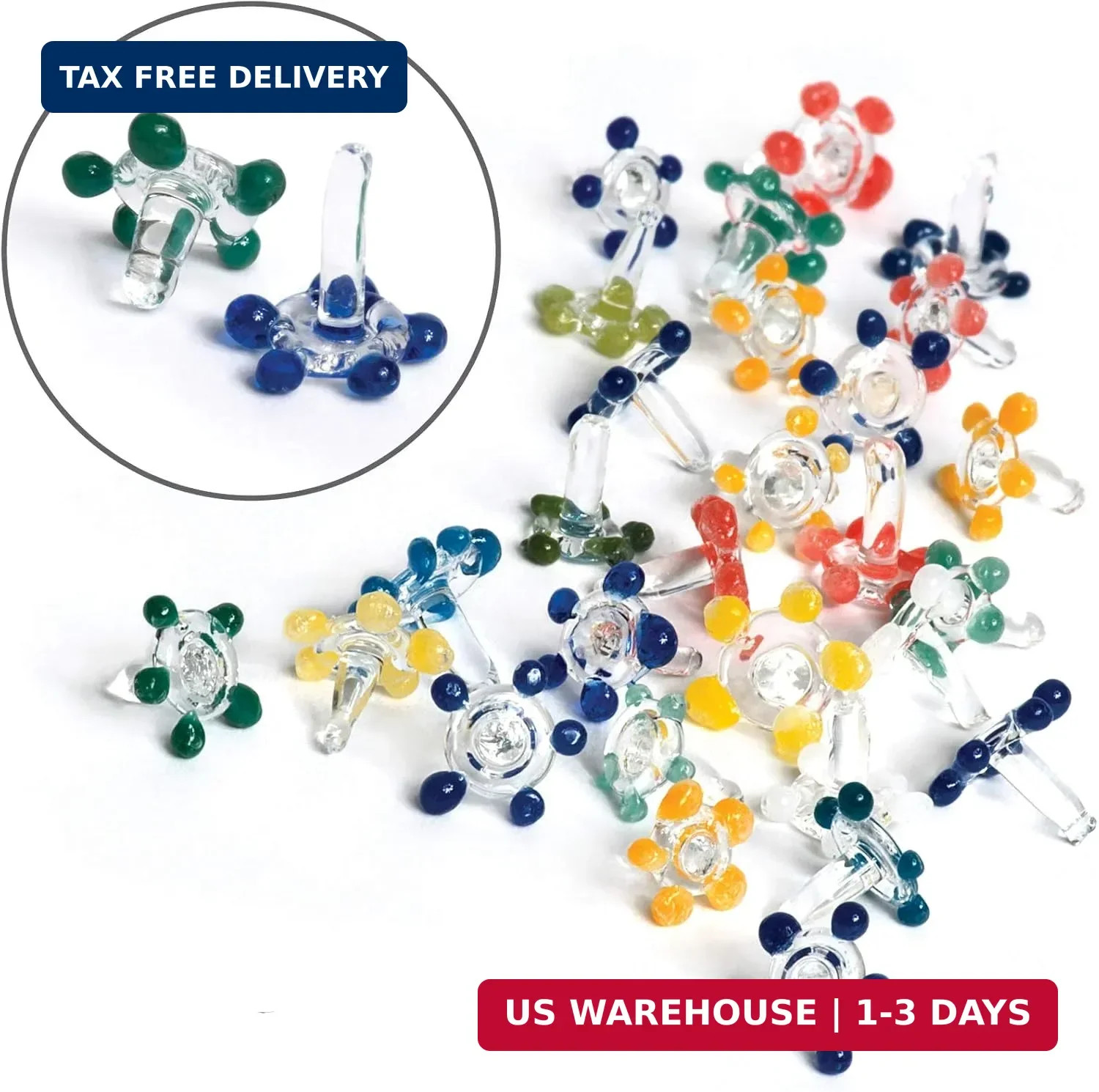 Glass Daisy Pipe Filter Screens Reusable & Heat Resistant