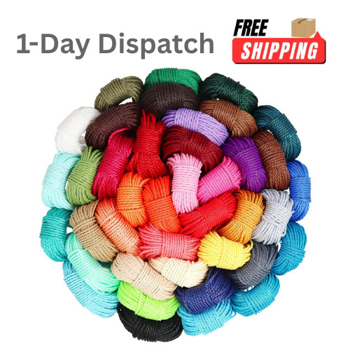 40 Colors 1mm Waxed Polyester Cord 437 Yard for Bracelet Necklace DIY
