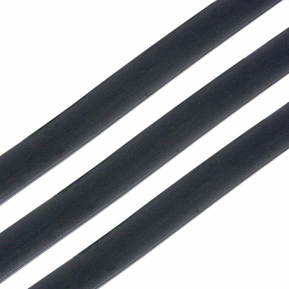 Rubber Beading Cord 10 Strands Black Flat Bracelet Jewelry Making 1m/strand Kit