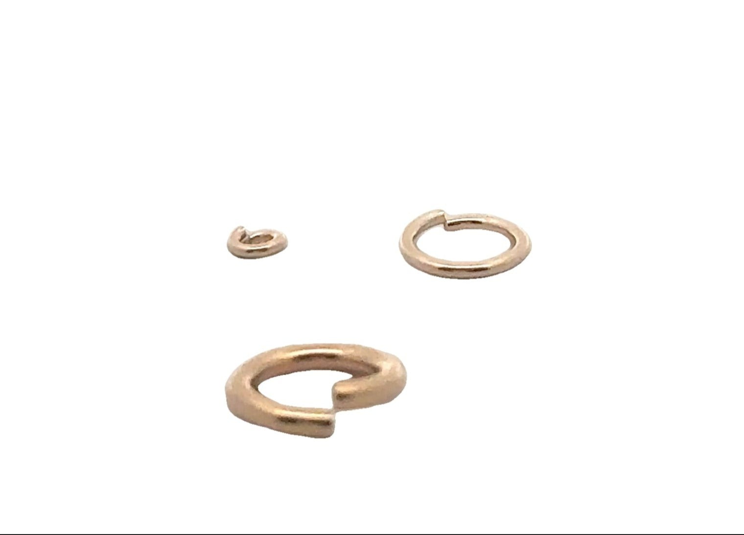 14K Real Gold Filled Open Jump Rings | 16 Gauge, 18 Gauge, 20.5 Gauge, 22 Gauge.