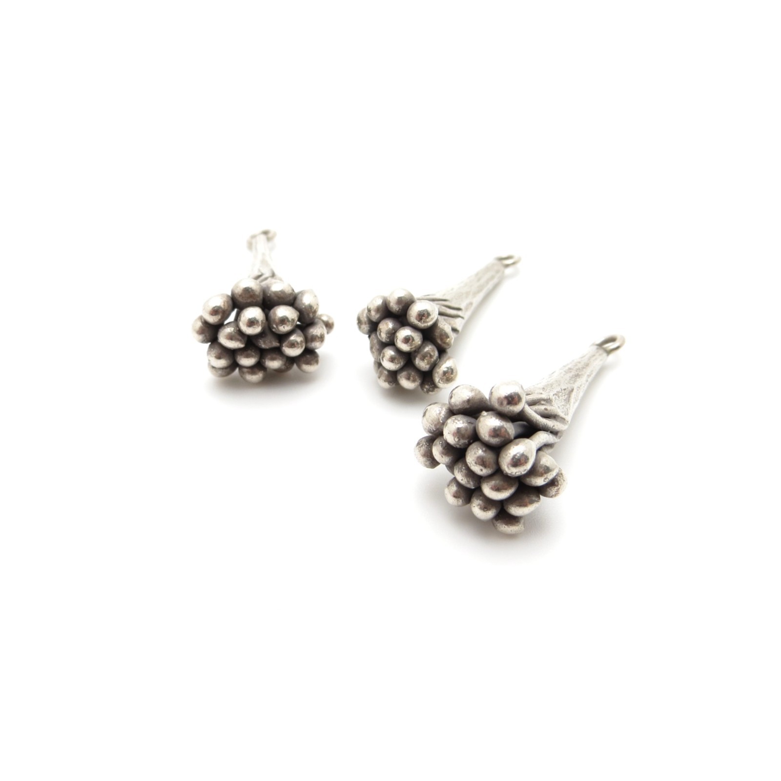 Thai Hill Tribe Silver Pendant – Wild Grape Bunch