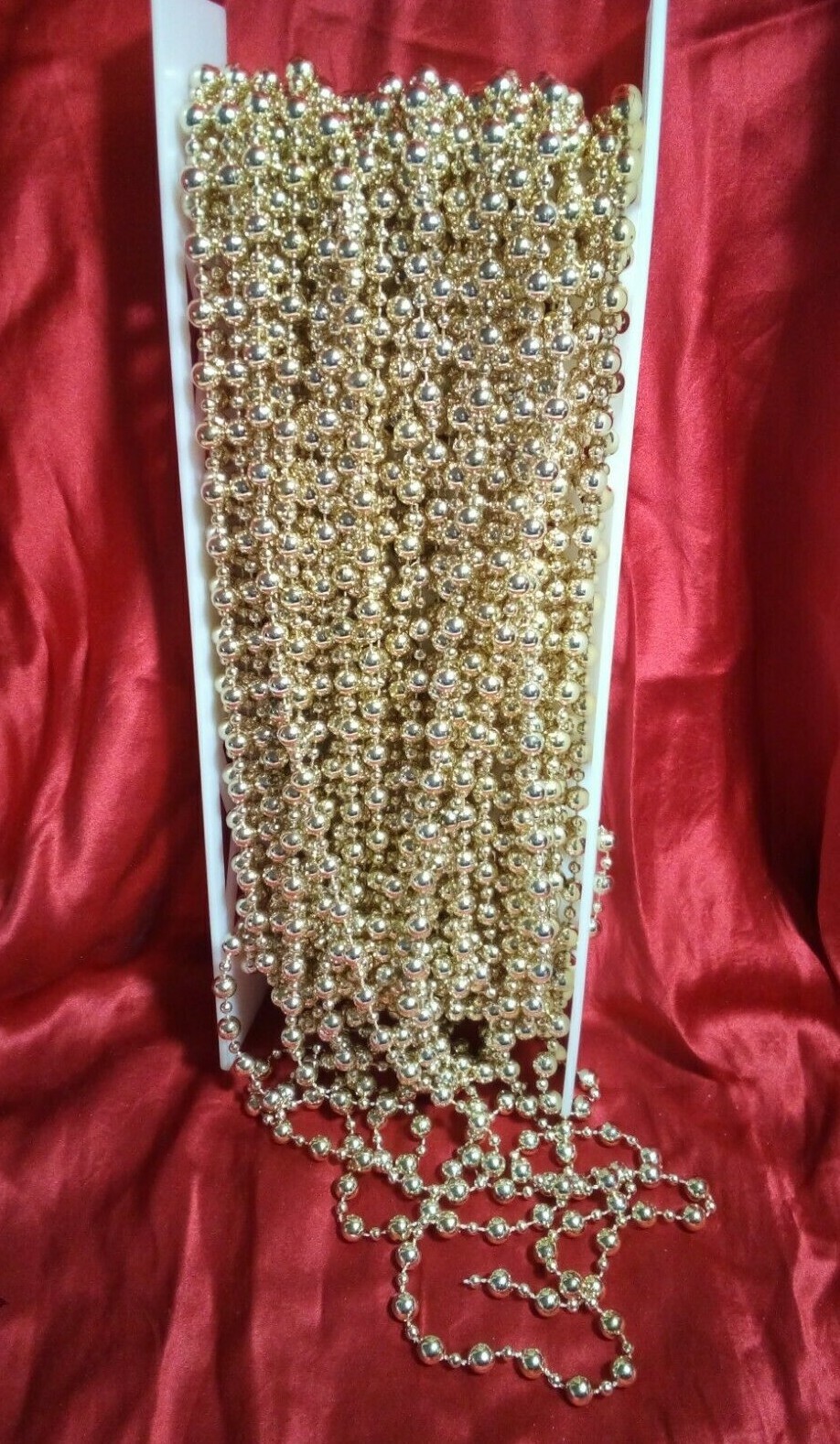 Lot WRIGHTS STRING BEADS GOLD ALL crafts, jewelry 1/4″ unknown length SEE