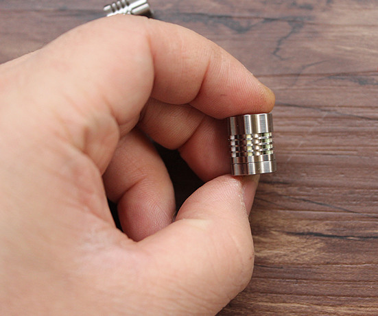 TC4 Titanium Alloy Knife Lanyard Bead Paracord Necklace Pendant Bracelet Bead