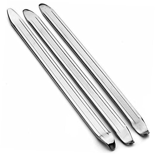 Bike Tire Levers – Motorcycle Tire Spoons Iron Set Dirt Bike Tire silver-3pcs