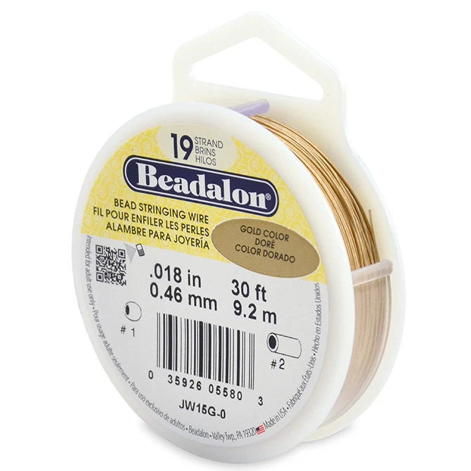 Beadalon 19 Strand Beading Wire: Flexible Stainless Steel Jewelry Wire