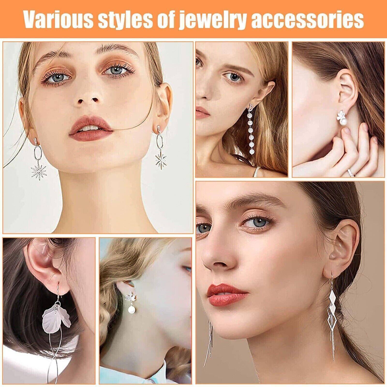 2010x Jewelry Making Supplies Kit Findings Wire Pliers Set DIY Earring Necklace