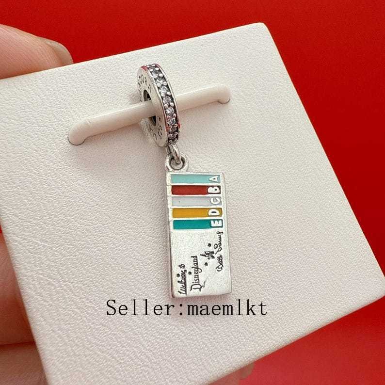 New 925 Sterling Silver Ticket Book Charm,Charm for bracelet