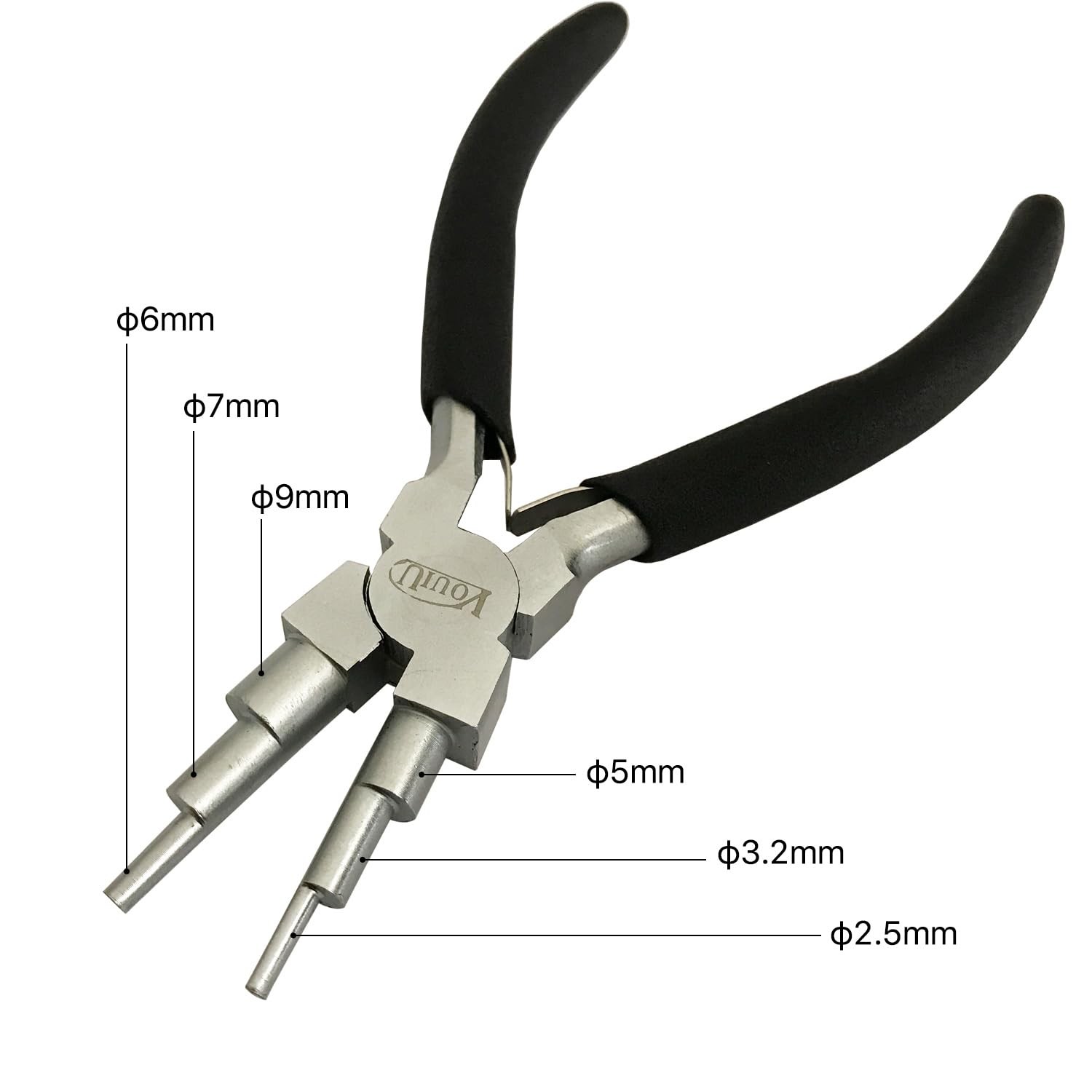 vouiu 10-Piece Jewelry Pliers Set Making Tools Black