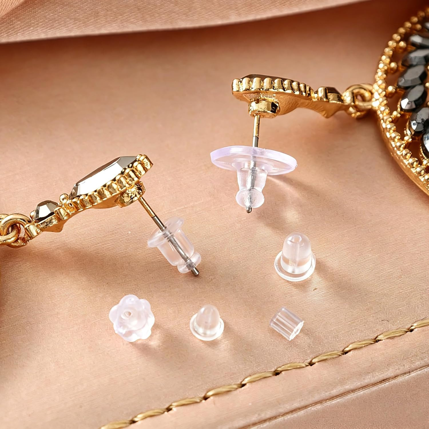 Soft Plastic Earring Backings for Studs Hoops Fish Hook Earrings 600 Pack