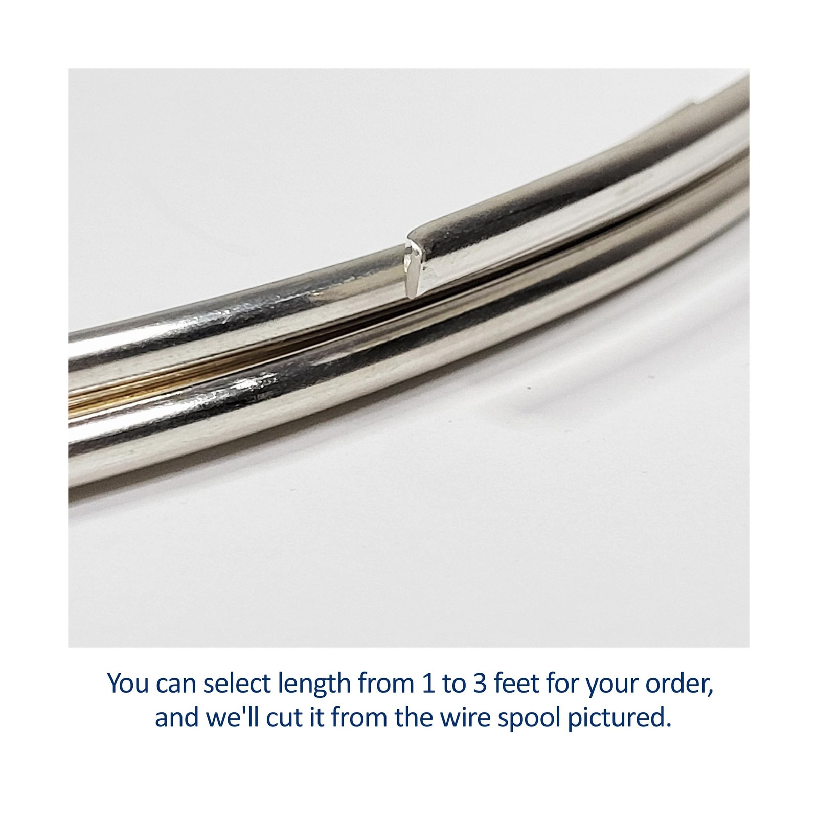 6 Gauge, Half-Round, Dead Soft, 925 Sterling Silver Wire – 2 FT – for Jewelry…