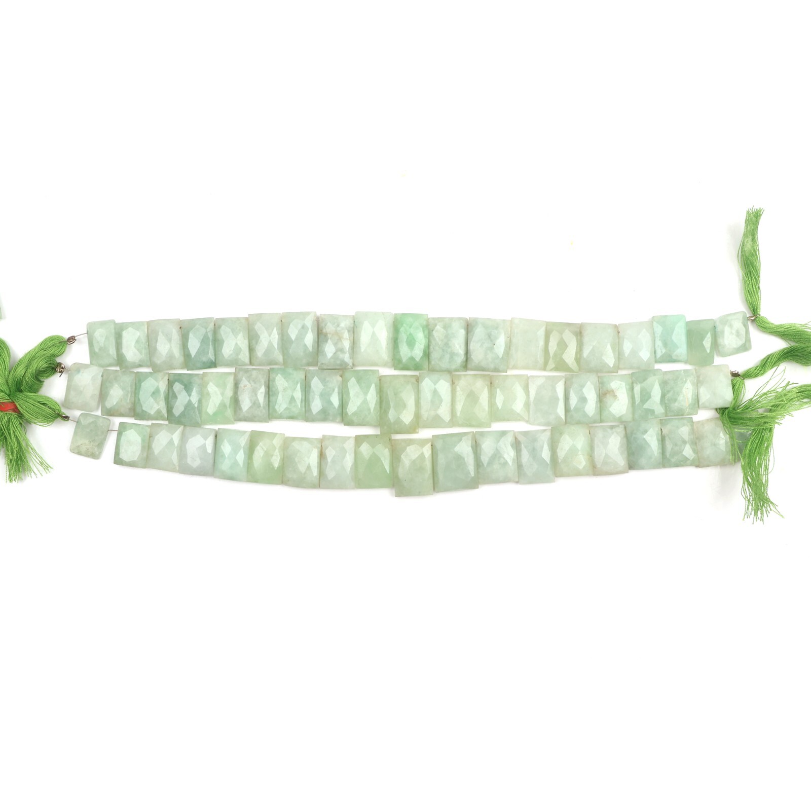 Burmese Jade Beads, Gemstone Beads, 8 Inch 8X11-11X15 mm Beads, Faceted Beads,