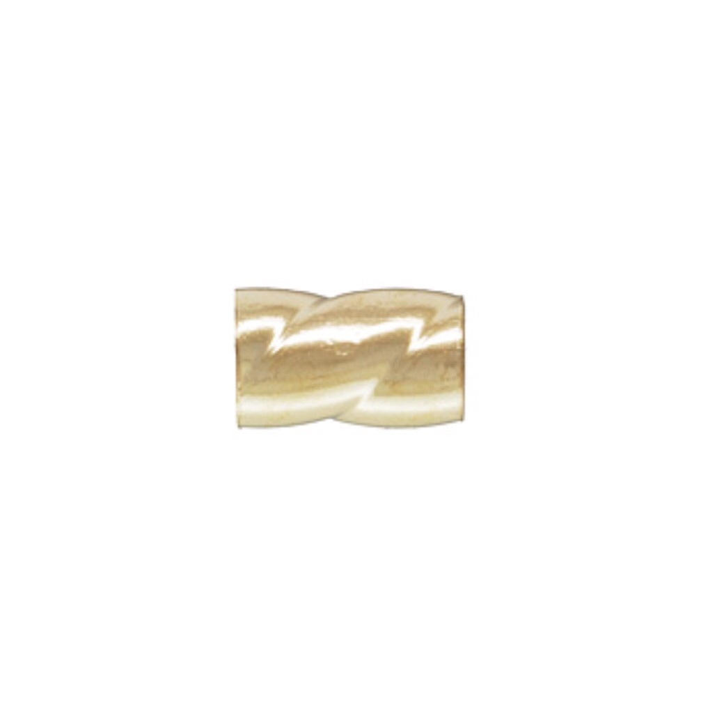 14k Gold Filled 2x3mm Twisted Tube 20pcs #6613-3