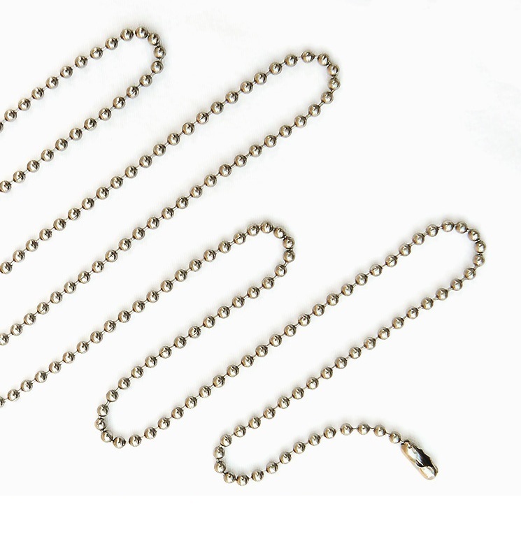 WHOLESALE LOT 100 Stainless Steel 24″ Ball Chain Necklace 2.4mm Bead USA Seller
