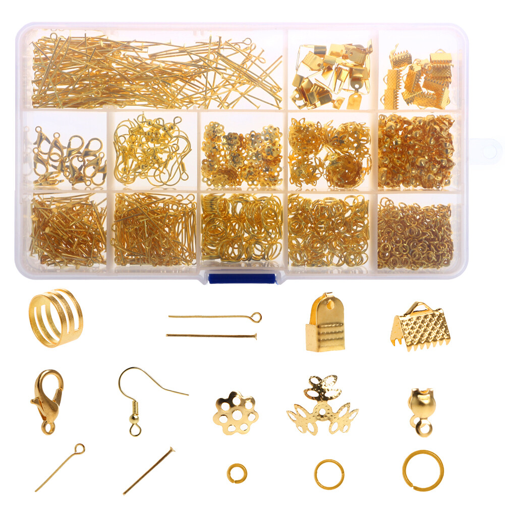 Jewelry Making Supplies Starter Kit Earring Findings Beading Wires Pliers Set