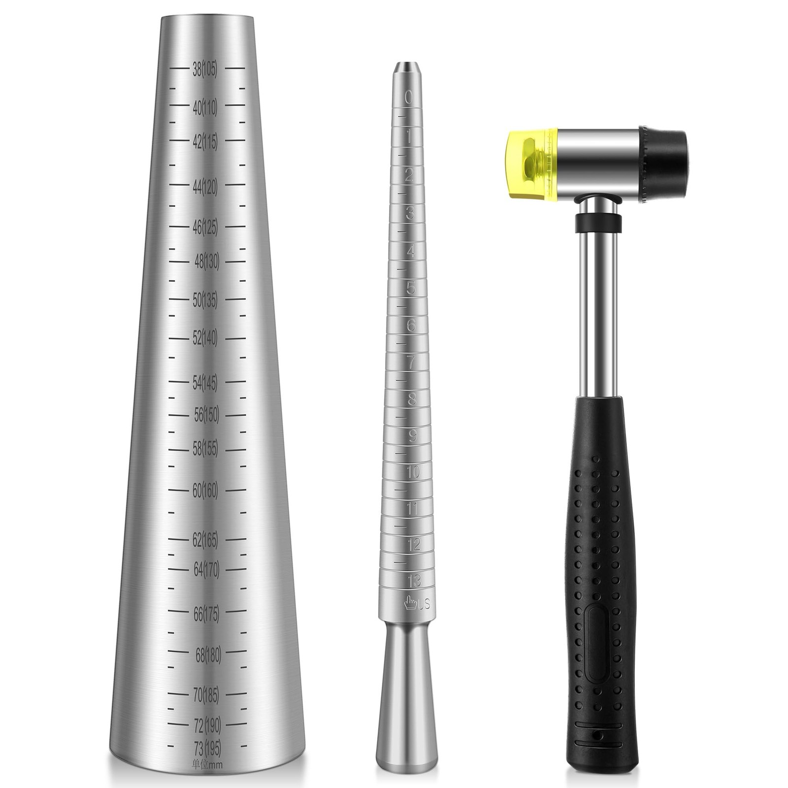 HappyAlley Ring Bracelet Sizer Measuring Tool Set, Includes Metal as shown