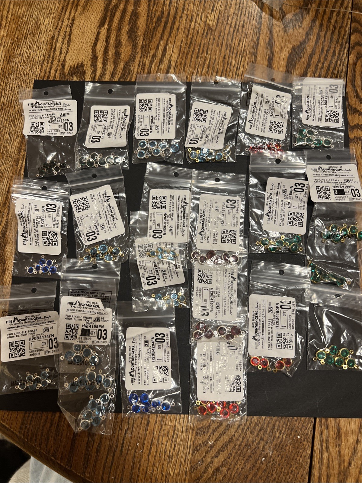 Huge Lot Vintage German Crystal Link NOS Fire Mountain Gems Jewelry Making