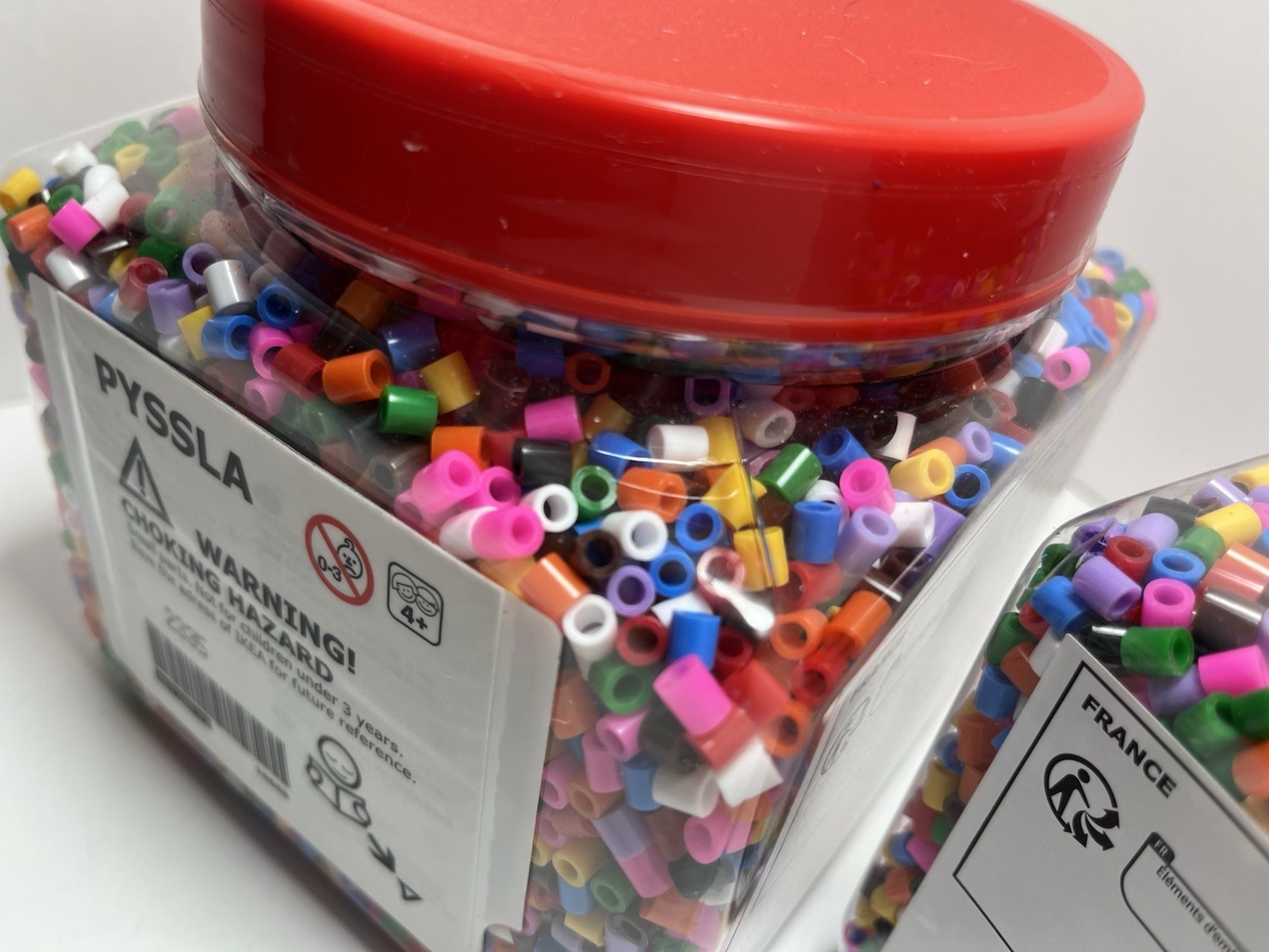 IKEA PYSSLA mixed-color ironing bead set, weighing approx 1 lb 5 oz – Lot Of 2