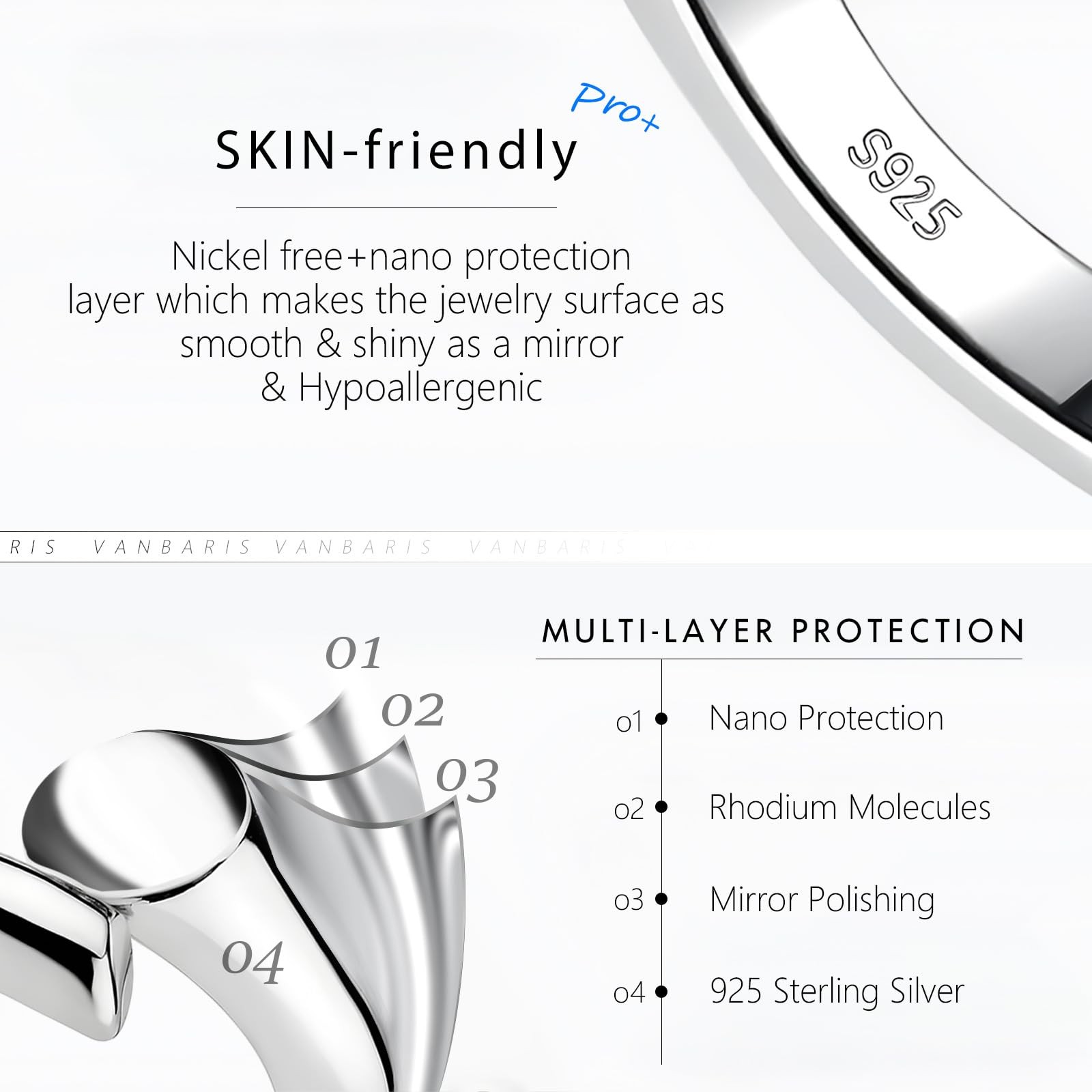 Sterling Silver Necklace Extenders Set – 3 Sizes for Perfect Fit