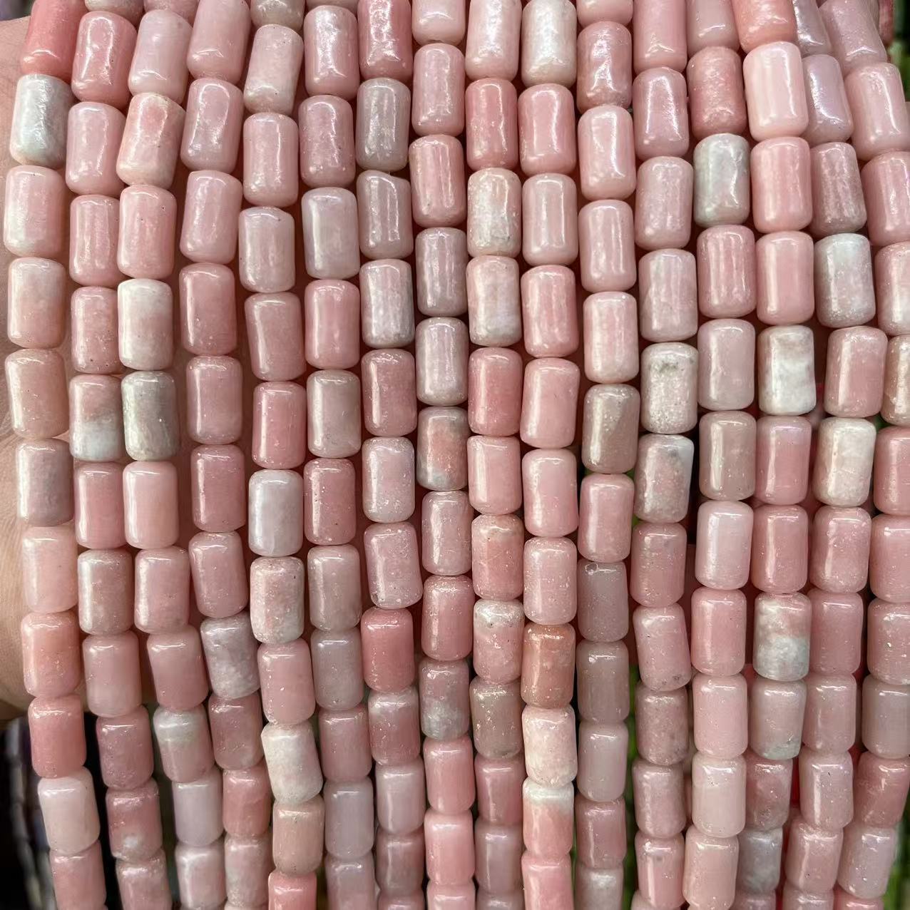 6x10mm Cylinder Natural Imperial Jasper Bucket Shaped Beads for Jewelry Making