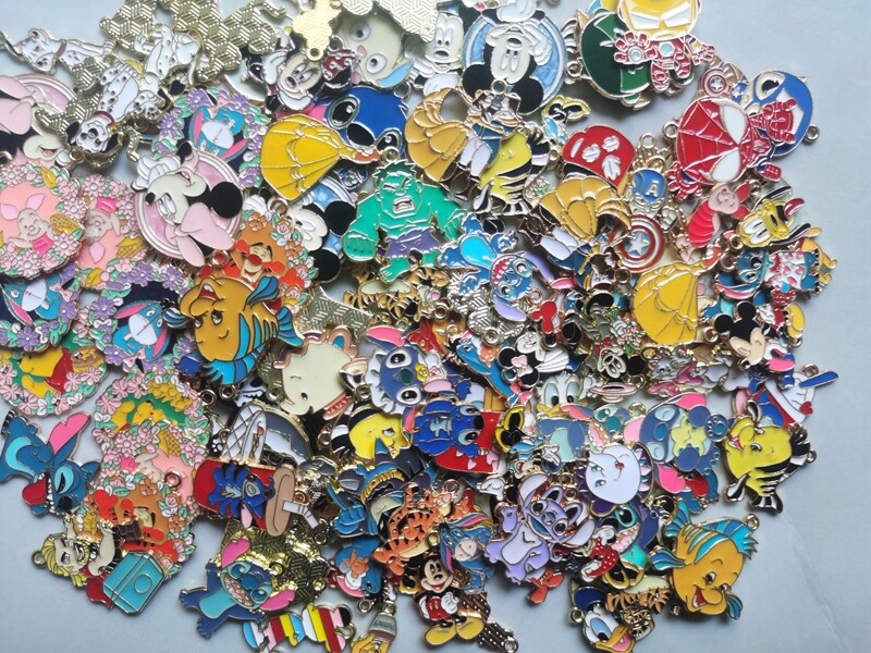 Lot cartoon mix Metal Charms DIY Earrings necklace Jewelry Making Pendants