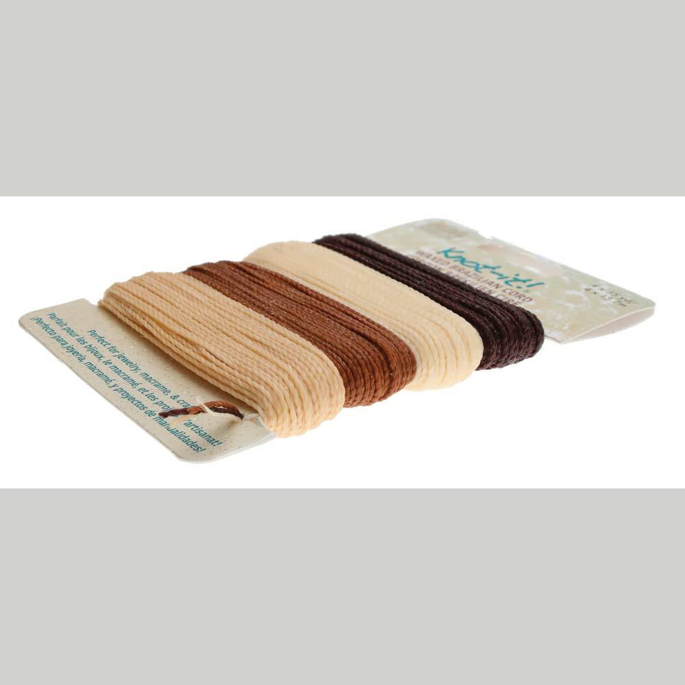 Knot-It Waxed Cording 1mm 2-Ply Polyester 43860 (60yds) Java Vibes Mixture