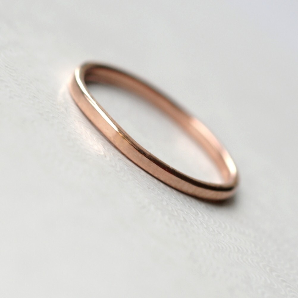 925 Sterling Silver Band, 14K Rose Gold Plated Ring Regular Wear Jewelry For Her