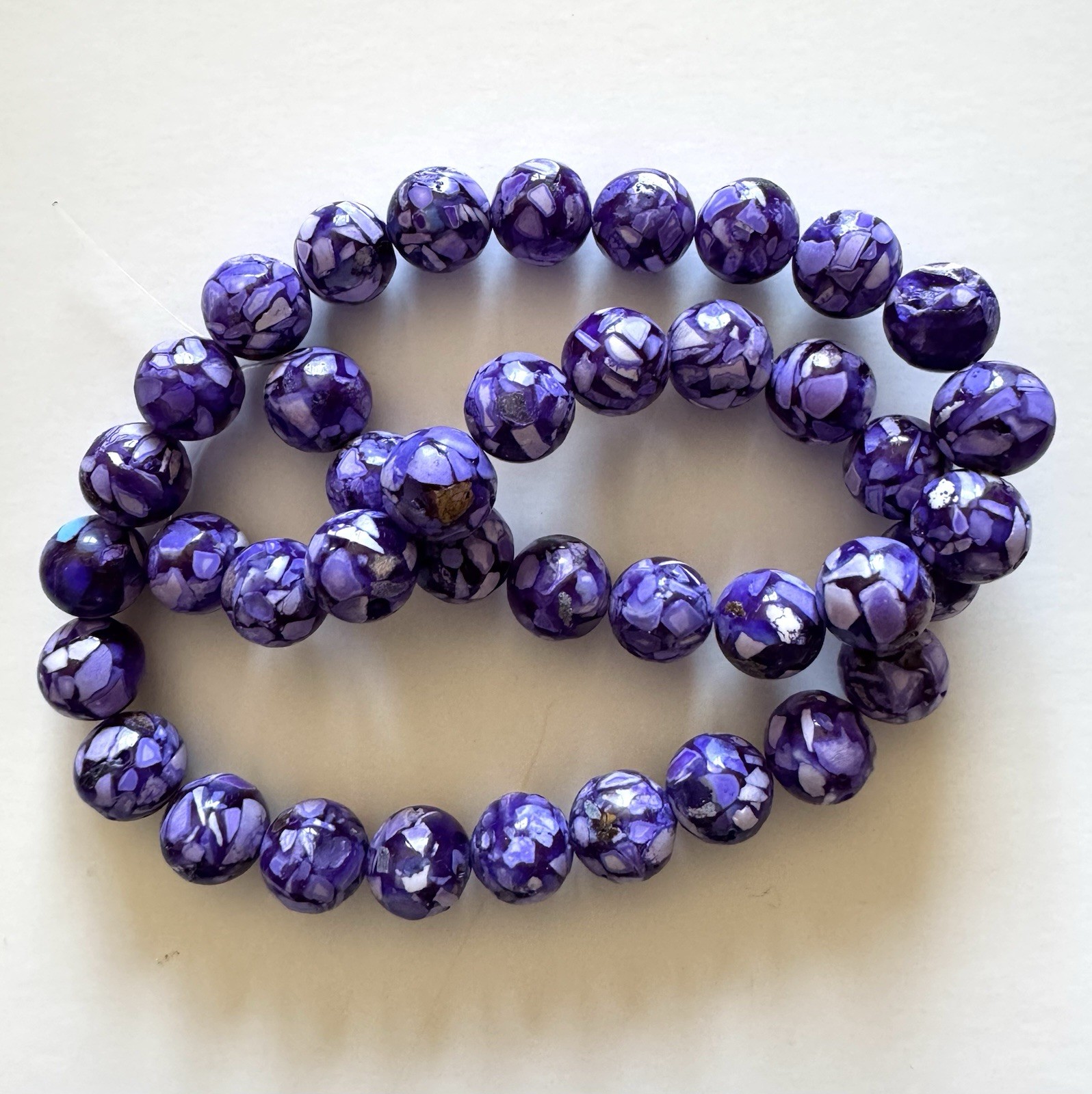 Lot Of Fire Mountain Gems Beads Blue Purple Yellow Grey Red