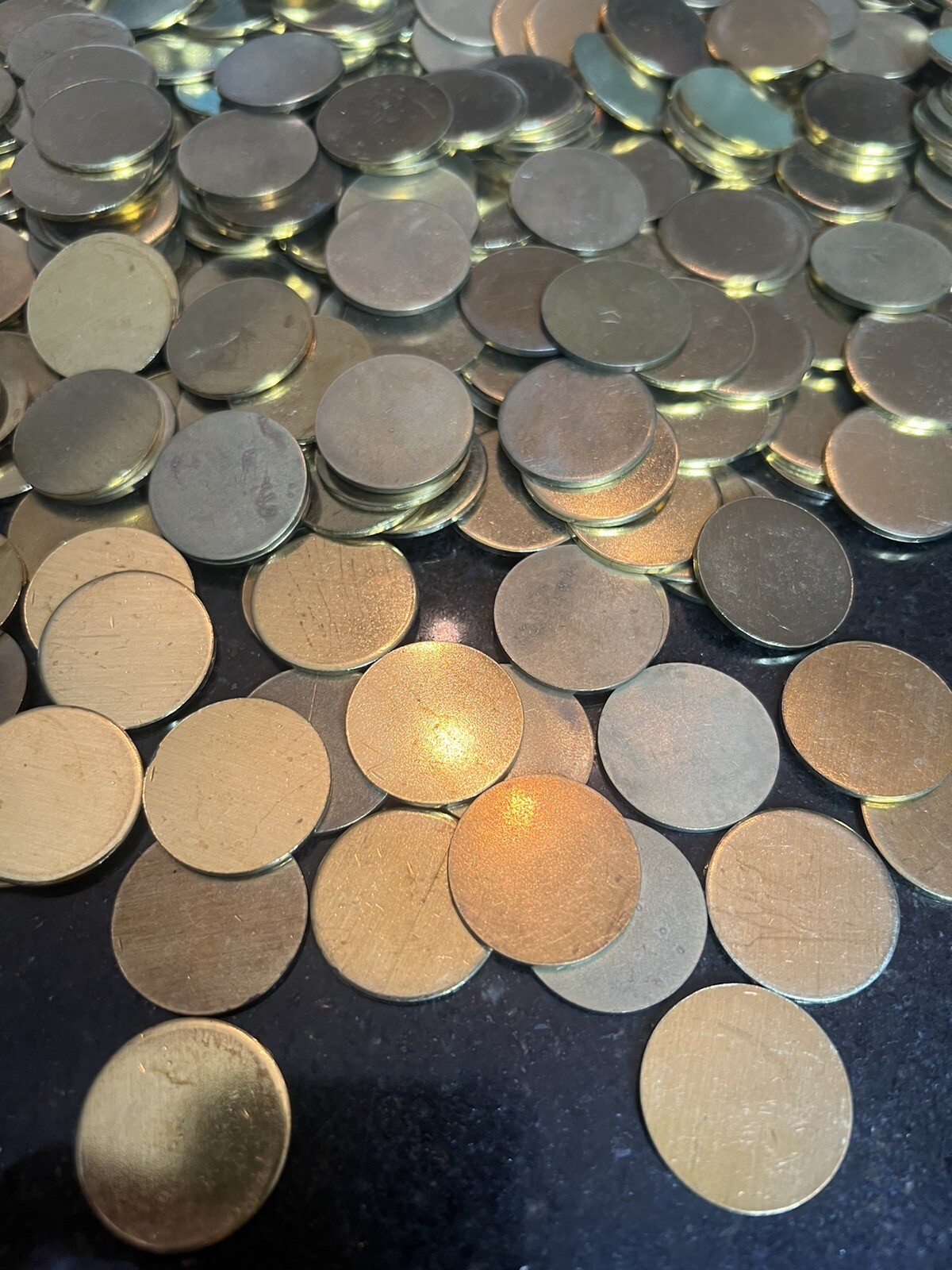 50 – 25mm X 1.7mm Round Blank Disc Raw Brass Stamping Tag Craft Jewelry Crafts