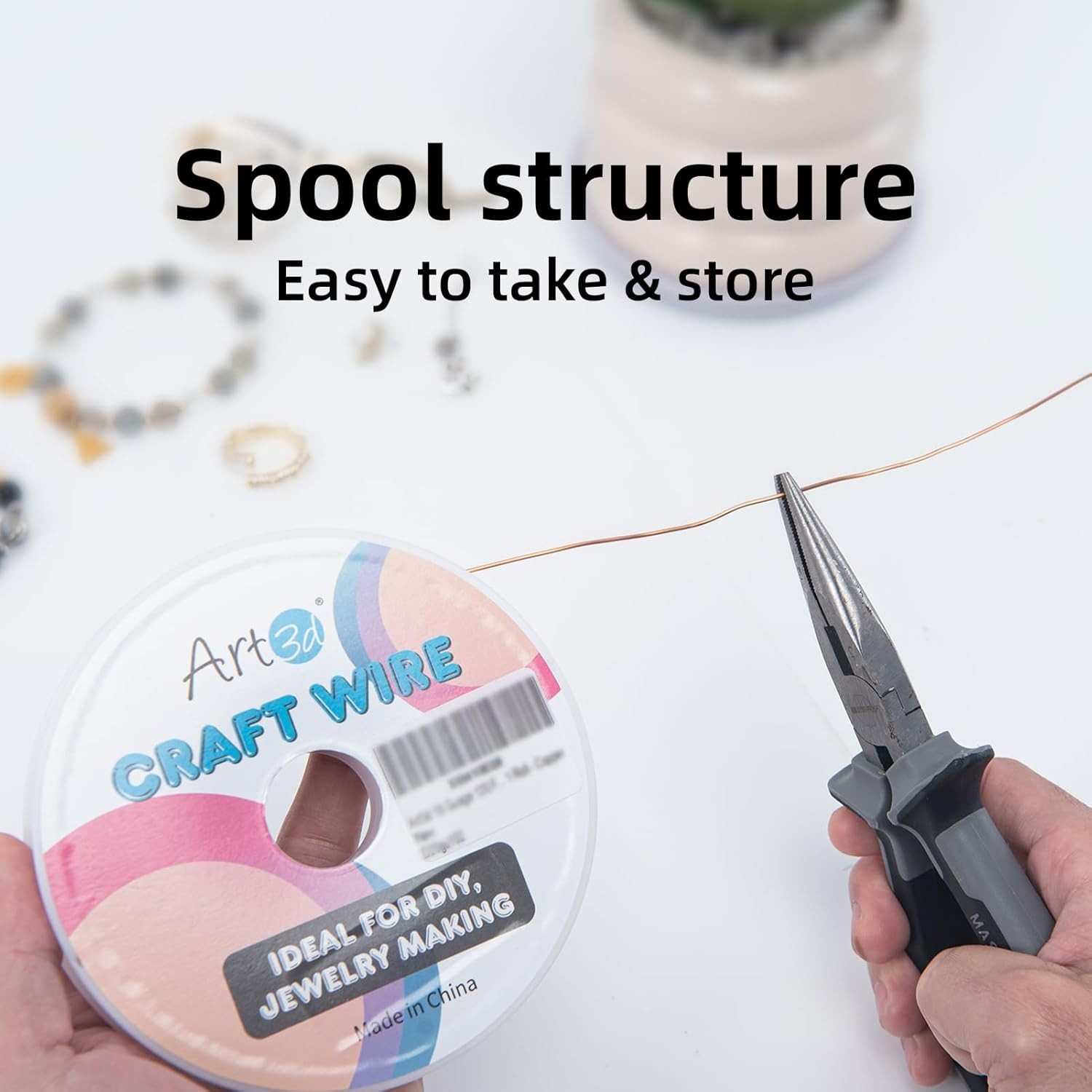 Elegant 18 Gauge Polished Copper Wire – 120 FT for DIY Projects & Gardening