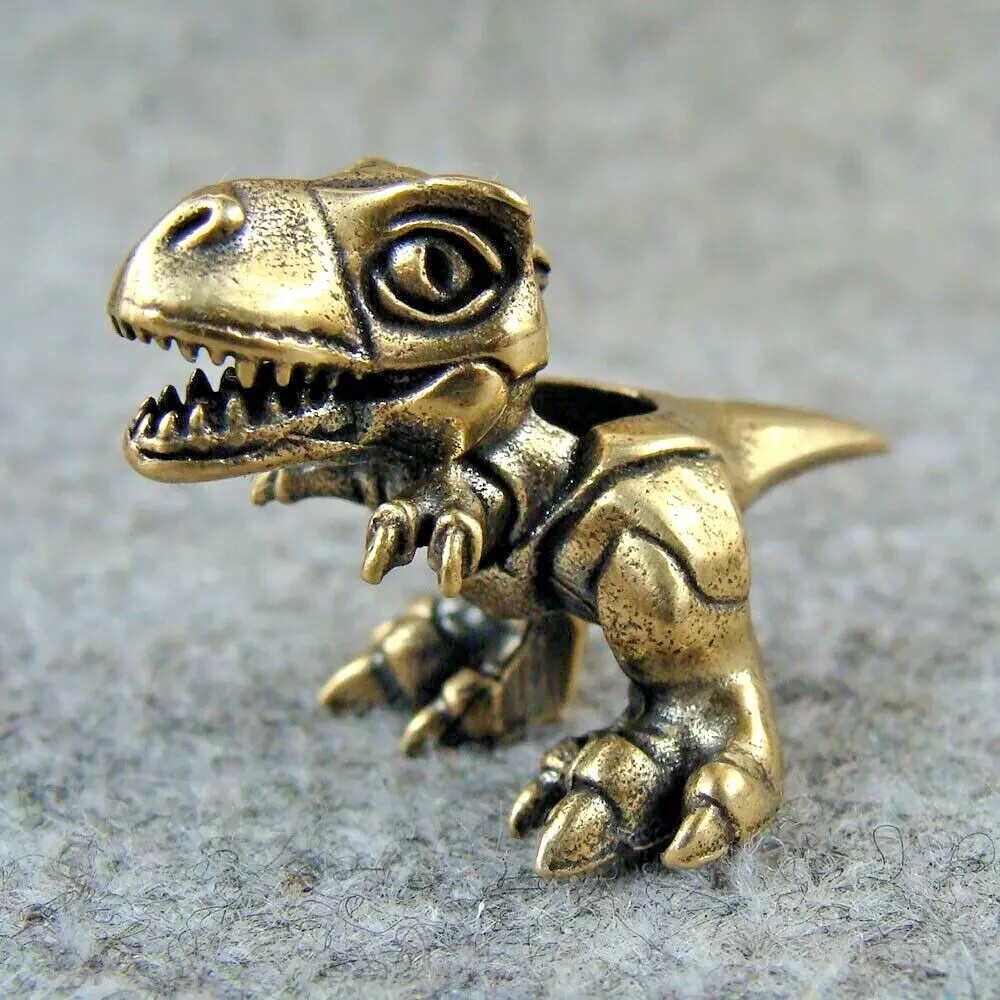 Brass Beads Dinosaur Shape Knife Tool Lanyard Bead Paracord Bracelet Beads