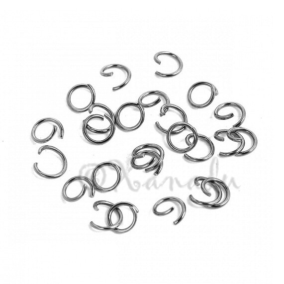 8mm Split Jump Rings -100/200/500 Stainless Steel 18 Gauge Open Jump Rings F6165