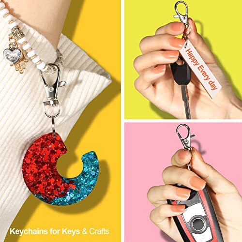 PCS Metal Swivel Snap Hooks and Key Rings, 30PCS Small Lobster Claw 60