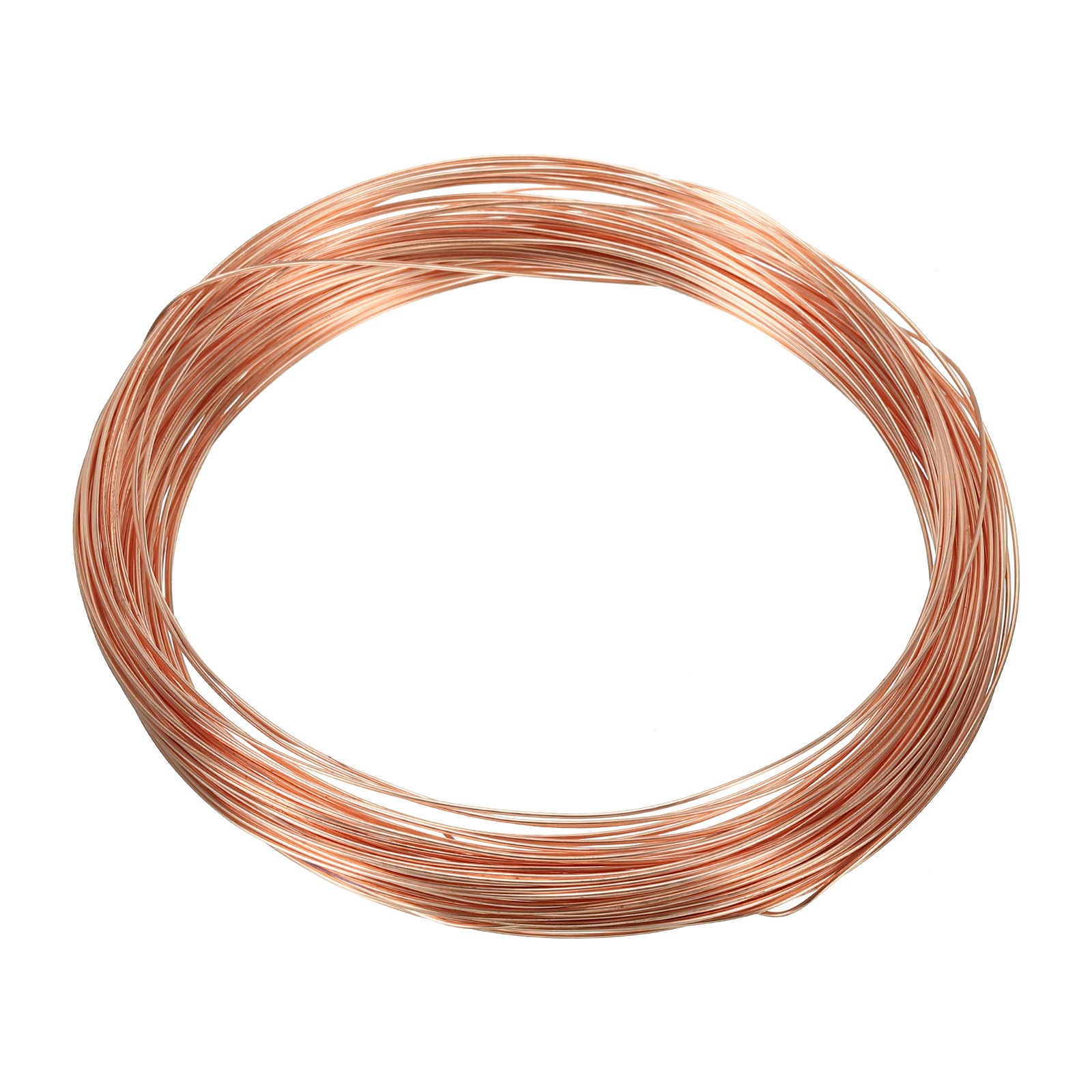 49′ Solid Bare Copper Wire 23# 99.9% Pure Copper Wire 0.6mm Soft Beading Wire