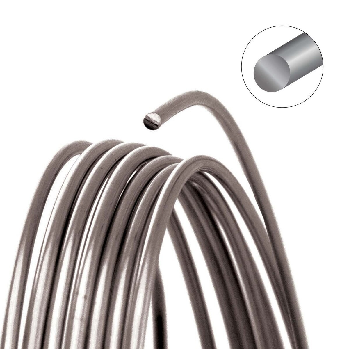 Wire, 10 Yard Tarnish Resistant Stainless Steel 20 Gauge Round Wrapping Wire