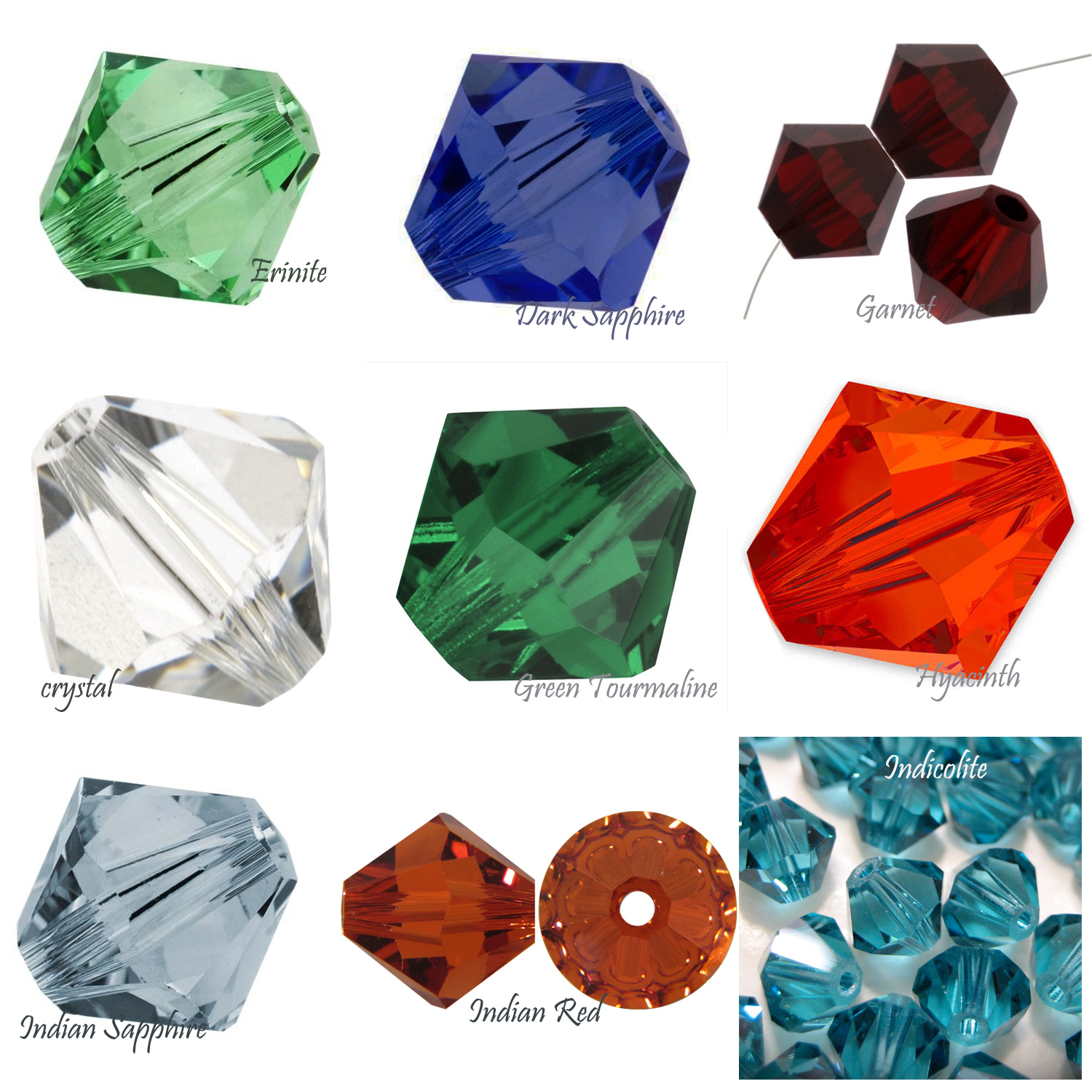 Authentic Swarovski Crystal #5301,#5328 3mm Bicone Beads 60pcs pick color