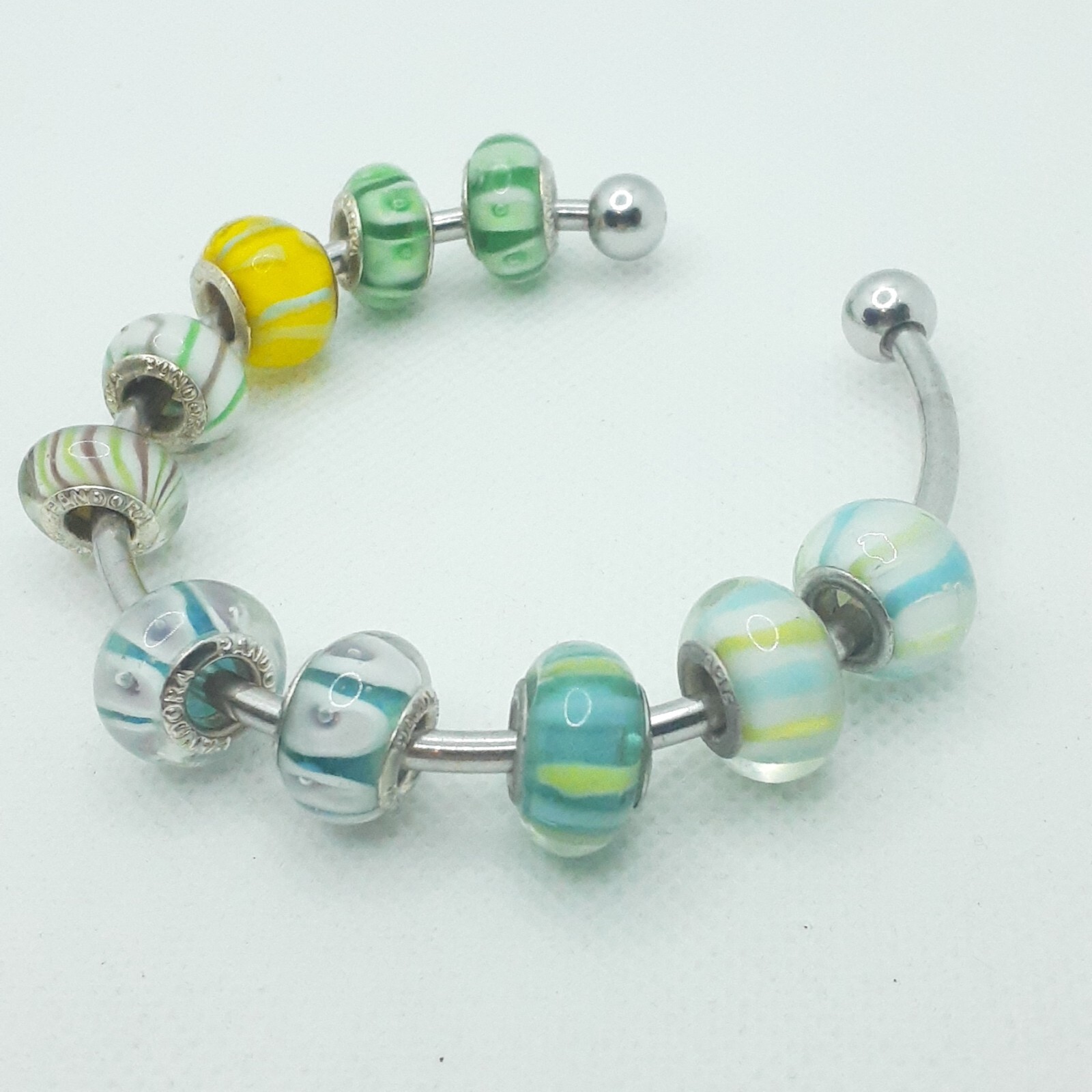 You Pick European Striped Beads 5 ct. Original/Faceted/Mult. Colors w/Discount