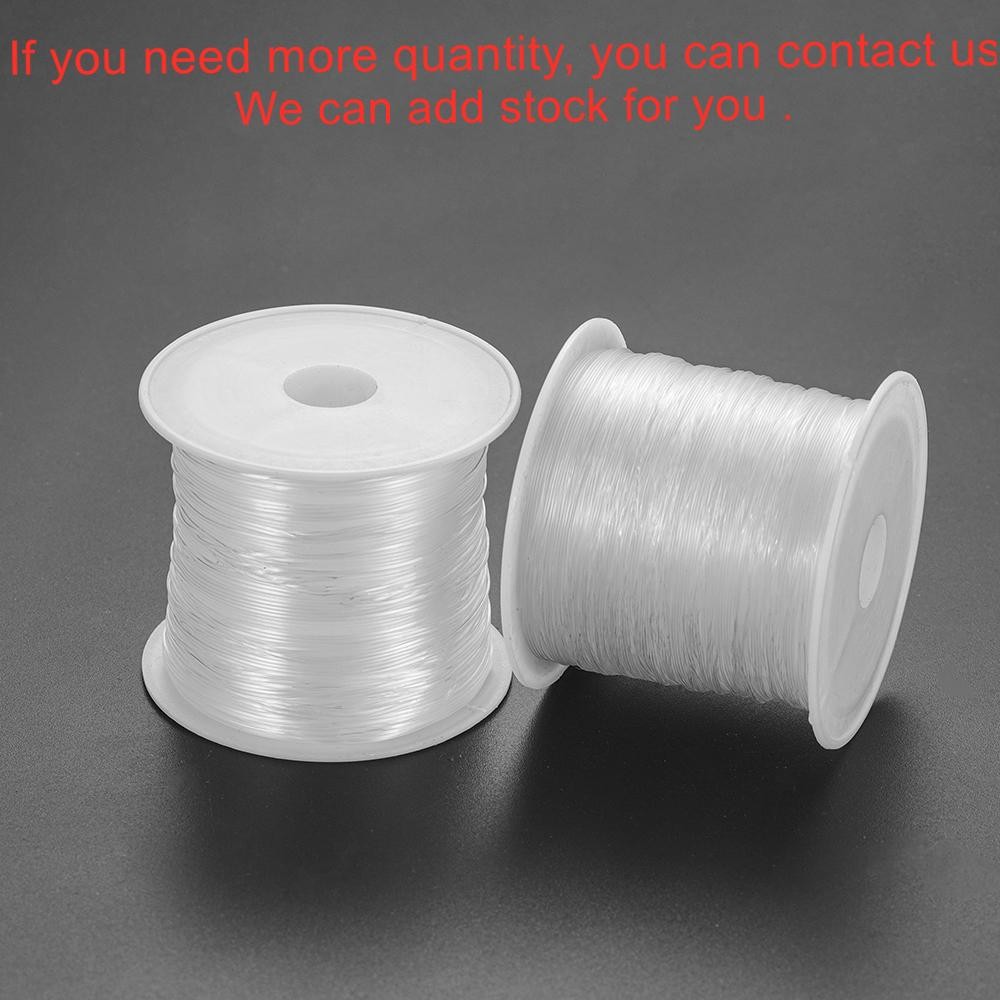1pc 0.2-1mm Fishing Line for Beads Wire Clear Non-stretch Nylon String Beading C