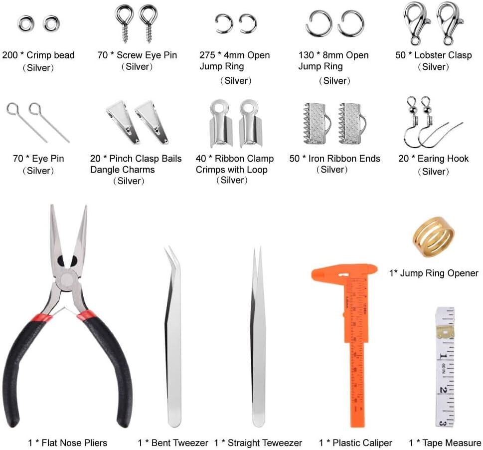 Comprehensive Jewelry Making Supplies Kit – 10 Piece Set for Crafting & Repair